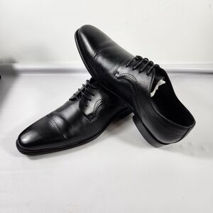 Moretti Black Label Men's Dress Shoes Leather Fashion Lace Up 11 Black M31355